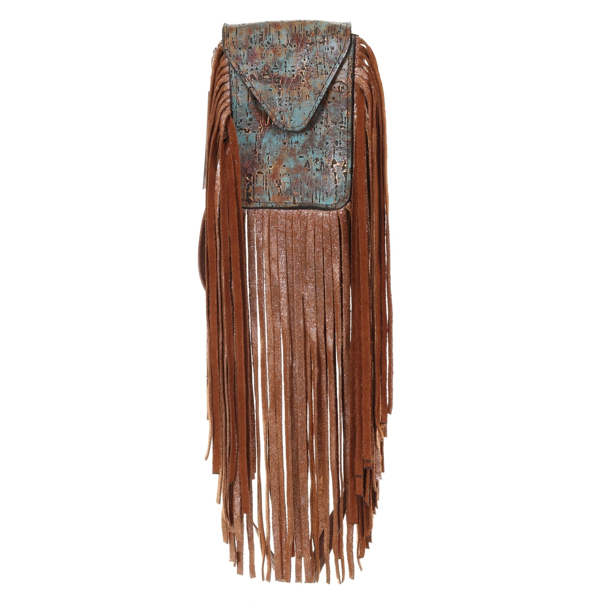 NSP18 - Copper Turquoise Patina Stadium Purse - Double J Saddlery