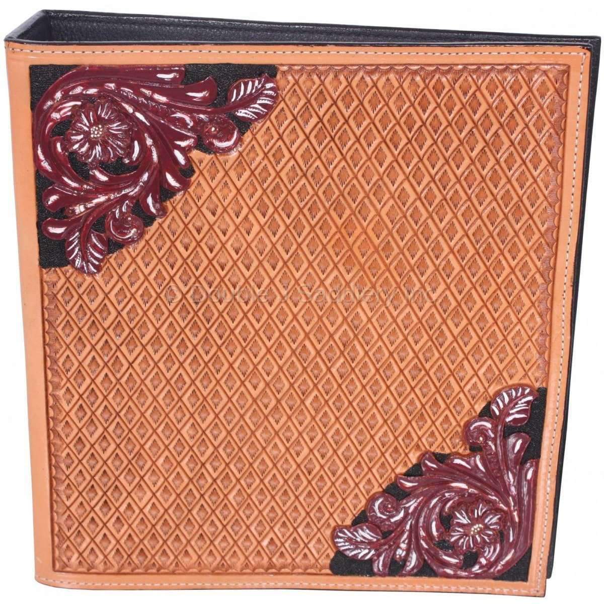 PA10 - Hand-Tooled Photo Album - Double J Saddlery