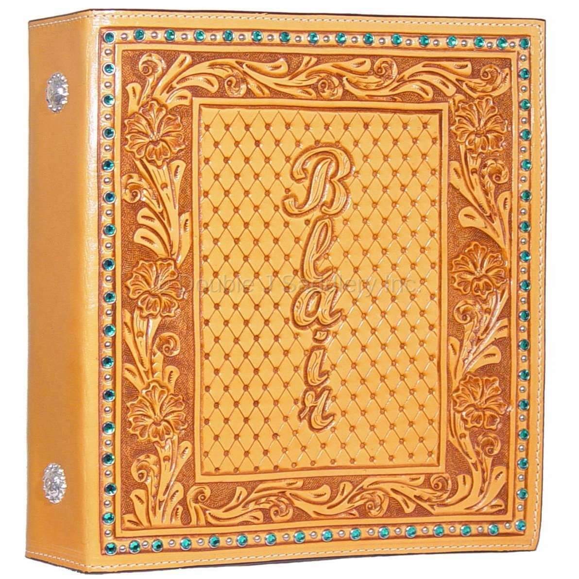 PA14 - Hand-Tooled Crystal Photo Album - Double J Saddlery