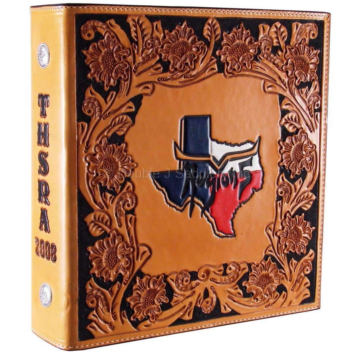 PA19 - Floral Tooled Trophy Photo Album - Double J Saddlery