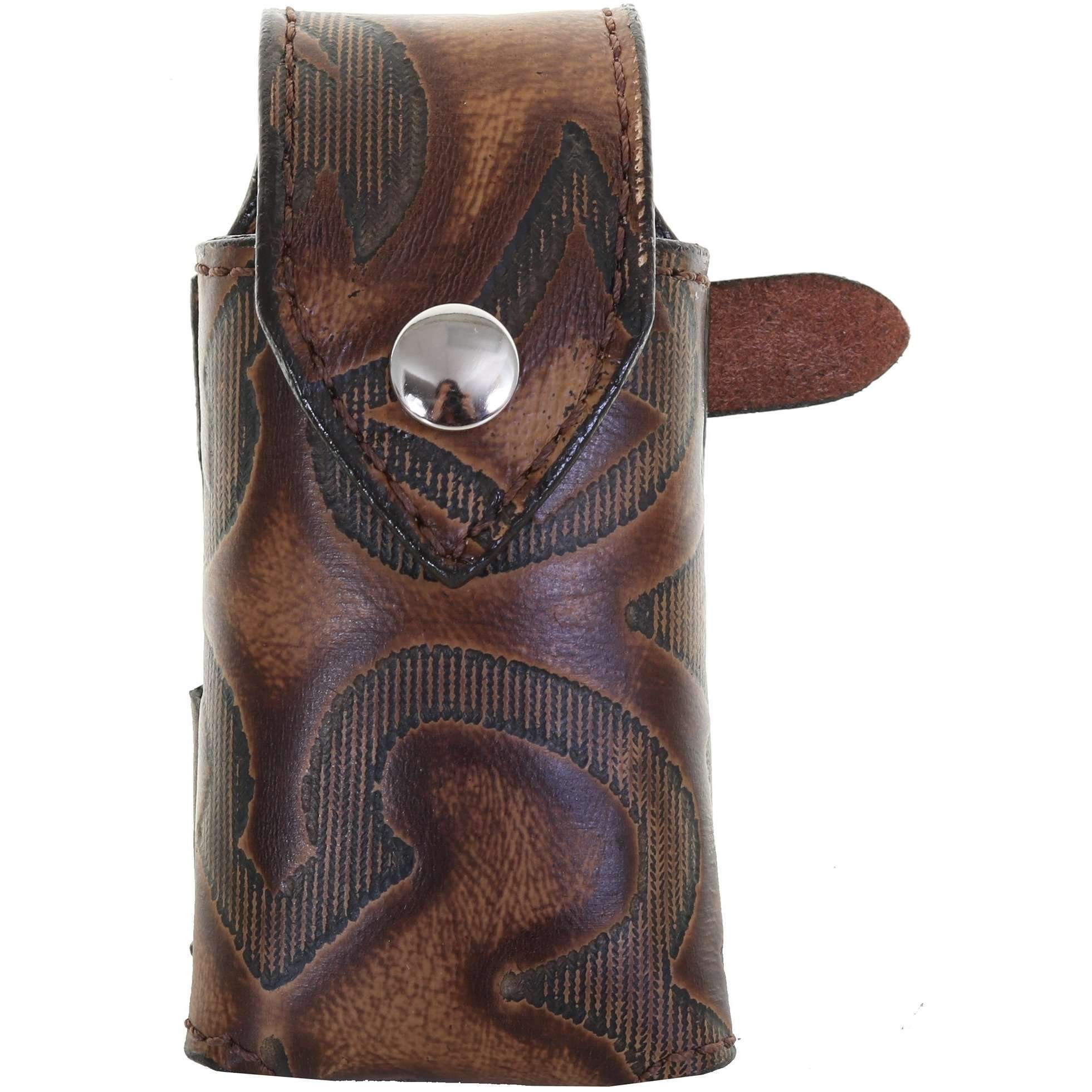 PH05 - Laredo Burnt Brown Powder Holder - Double J Saddlery