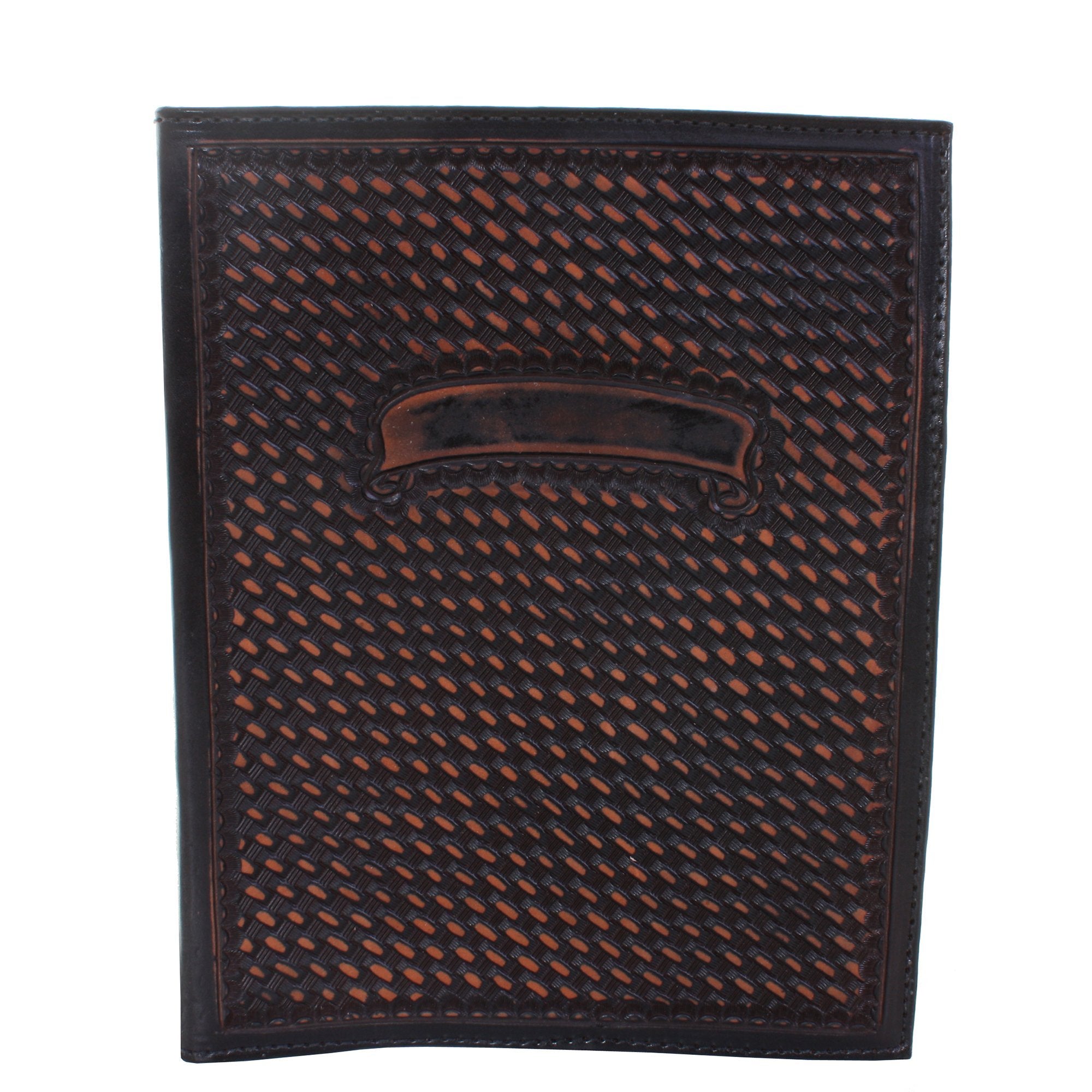 PORT25 - Black Vintage Tooled Portfolio - Double J Saddlery