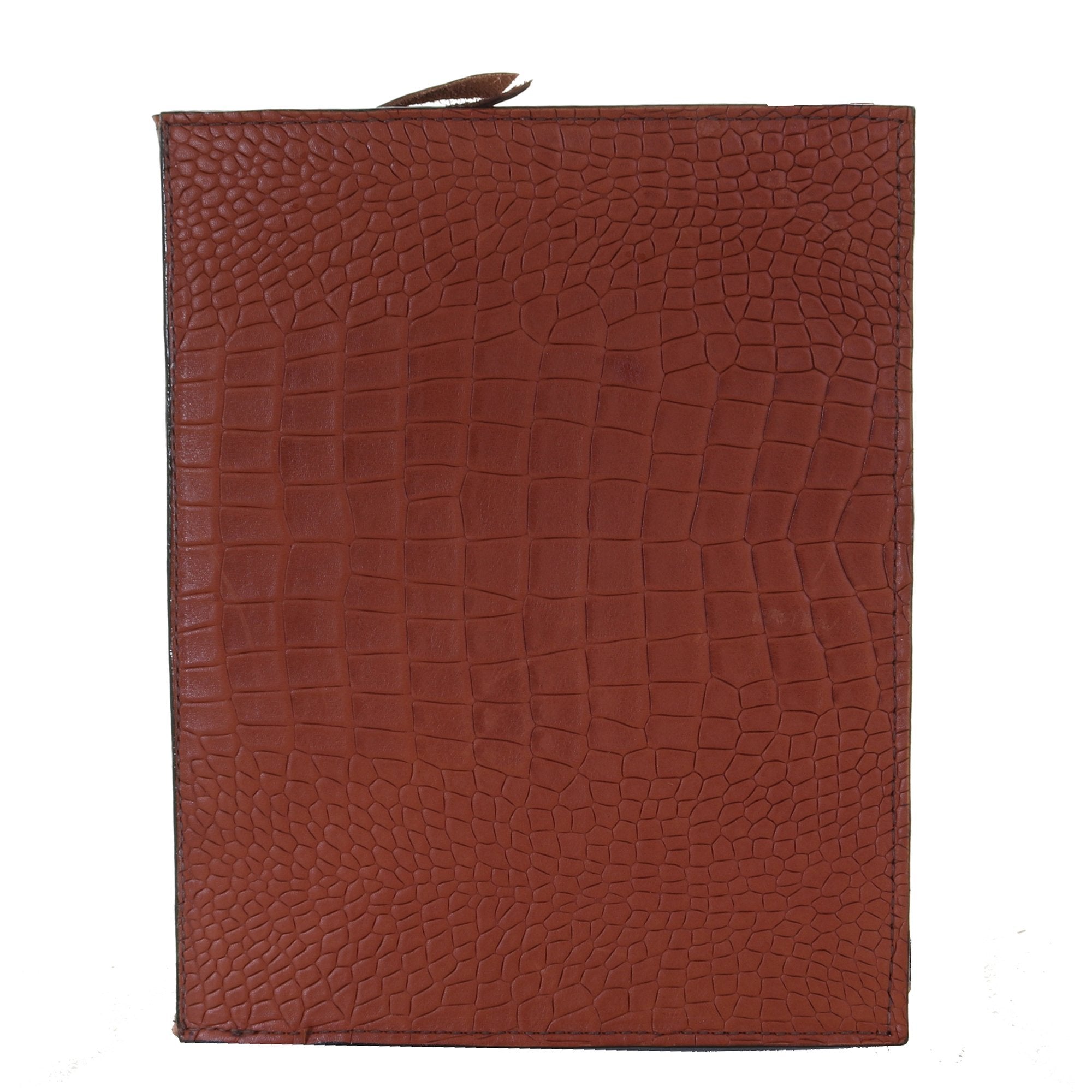 PORT29A - Diamondback Cognac Gator Print Portfolio w/Zipper - Double J Saddlery