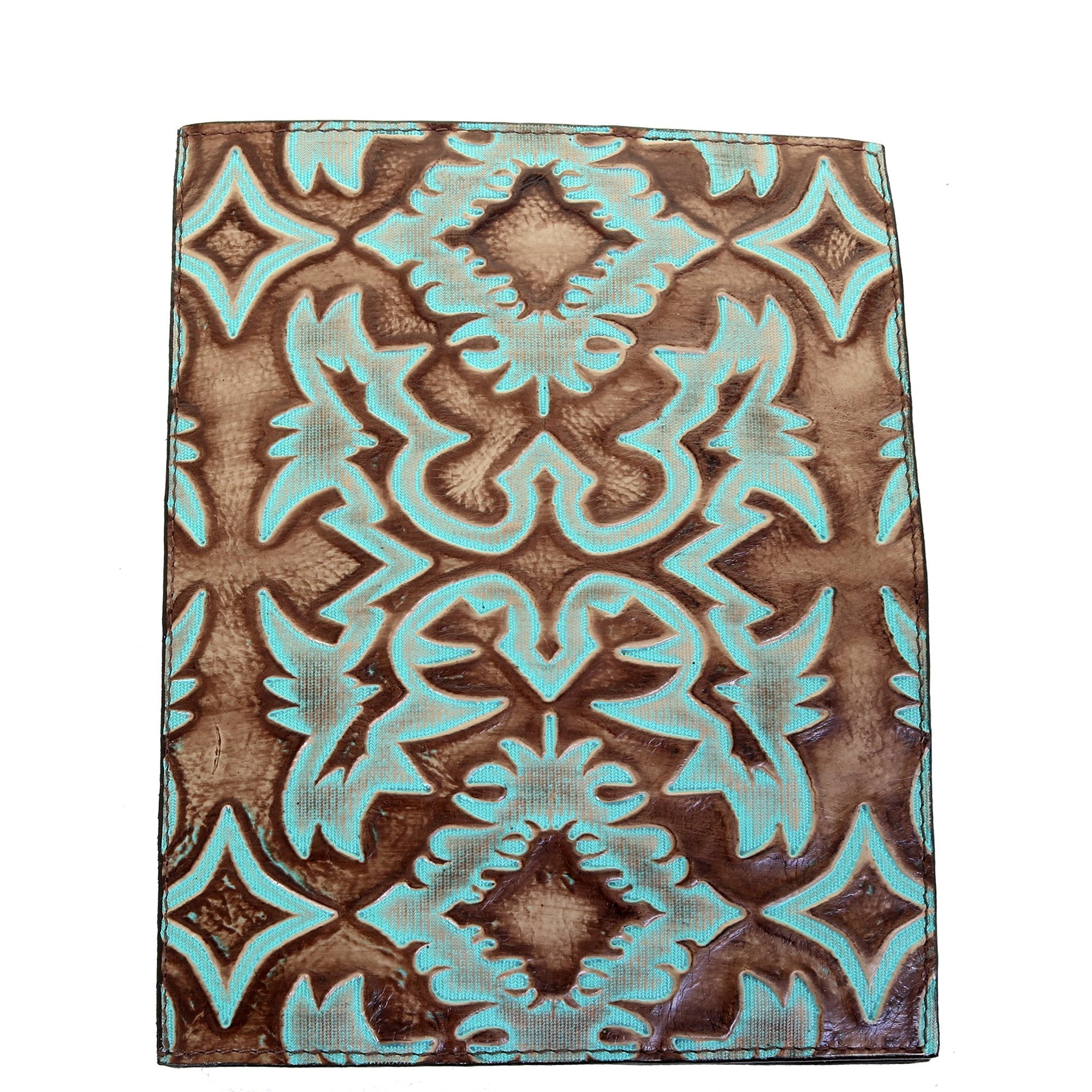 PORT35 - Turquoise Brown Laredo Portfolio - Double J Saddlery