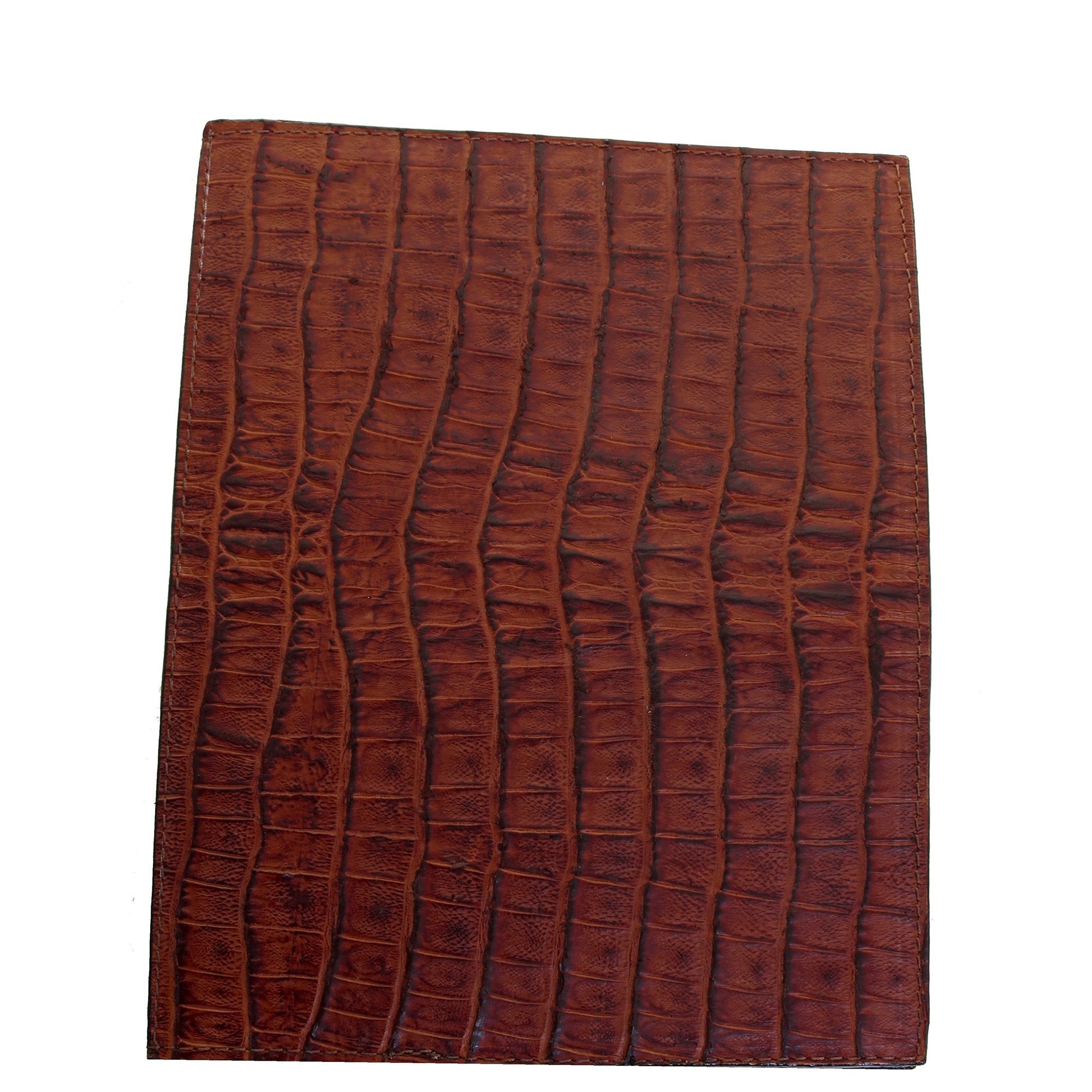 PORT36 - Knife Tail Cognac Gator Print Portfolio - Double J Saddlery
