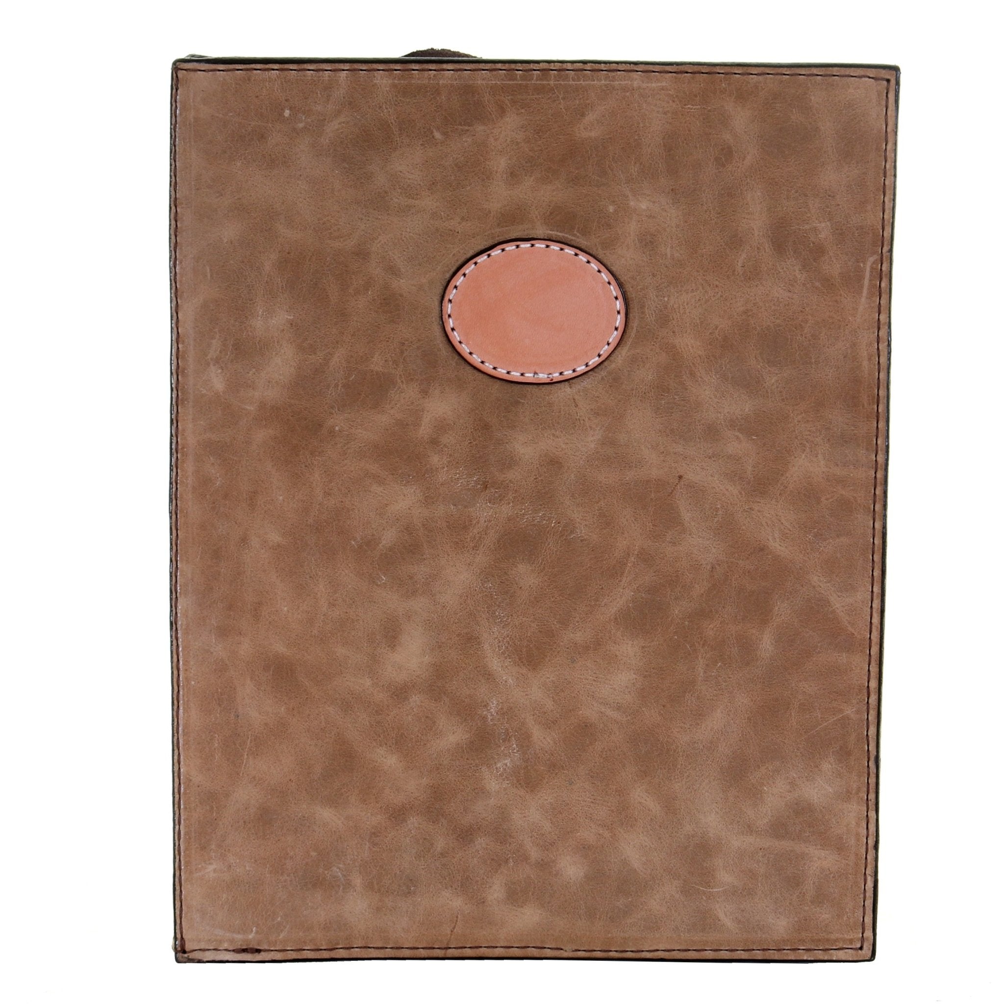 PORT43AP - Camel Pull-Up Portfolio w/Plaque - Double J Saddlery