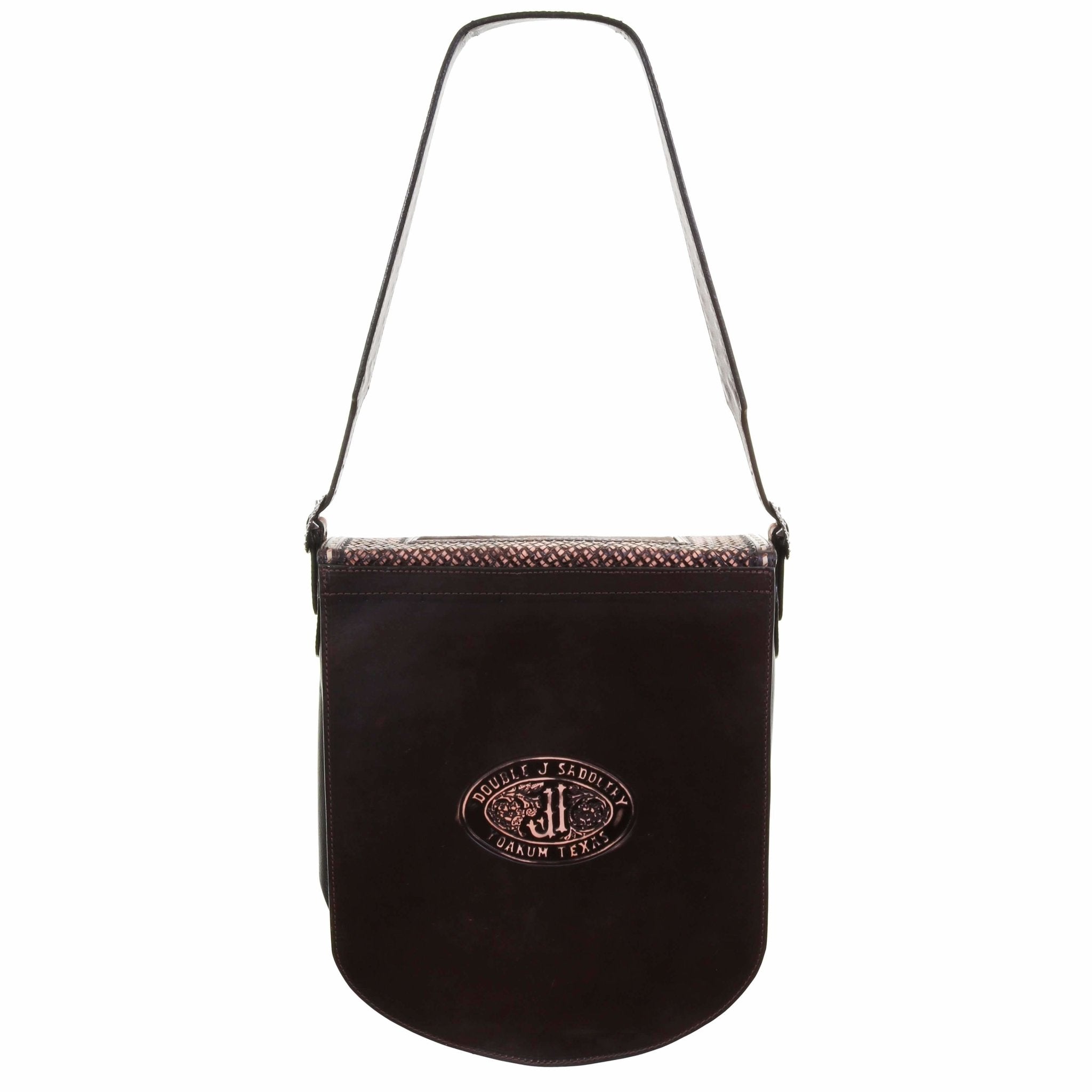 RB23 - Brown Vintage Tooled Rope/Travel Bag - Double J Saddlery