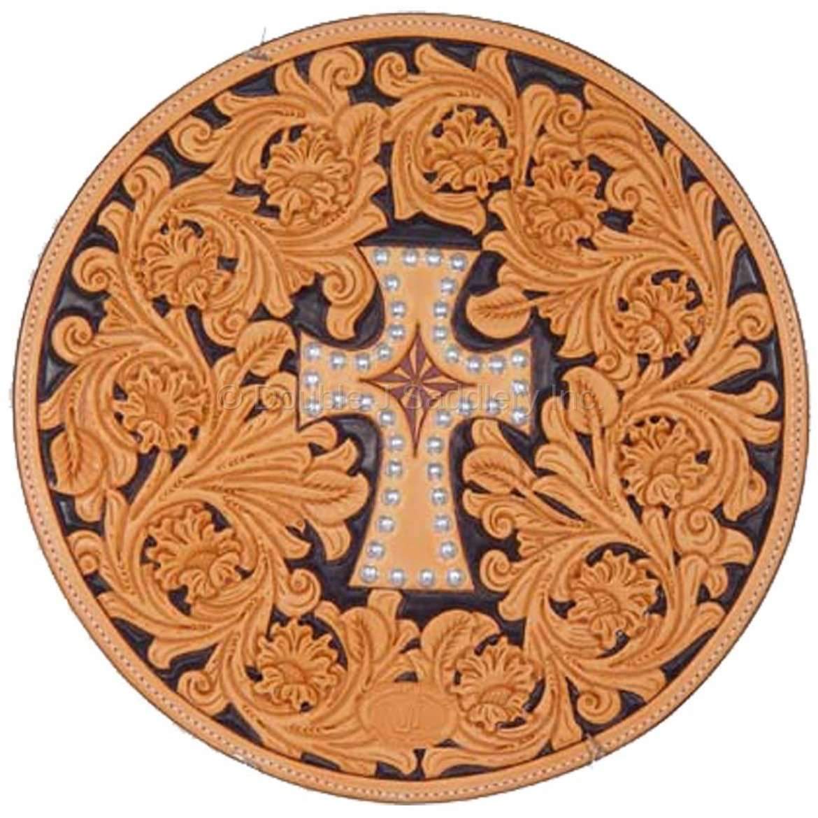 RC01 - Hand-Tooled Cross Rope Can - Double J Saddlery