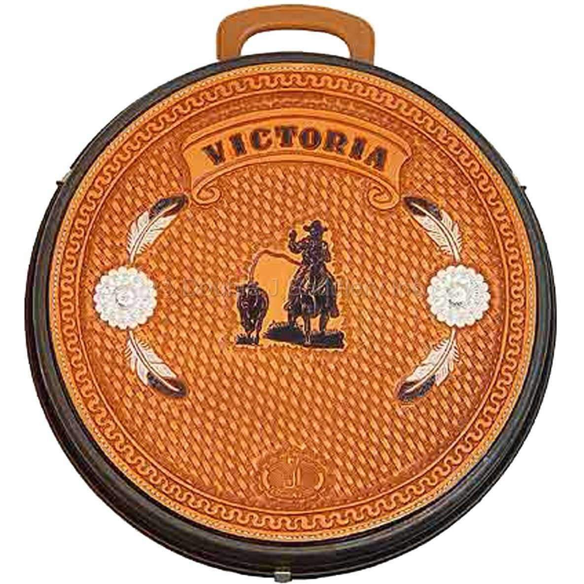 RC15 - Hand-Tooled and Painted Rope Can - Double J Saddlery