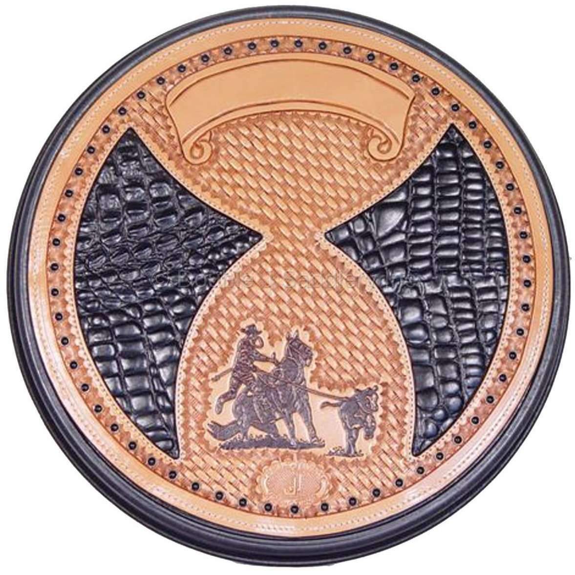 RC20 - Hand-Tooled Inlayed Rope Can - Double J Saddlery