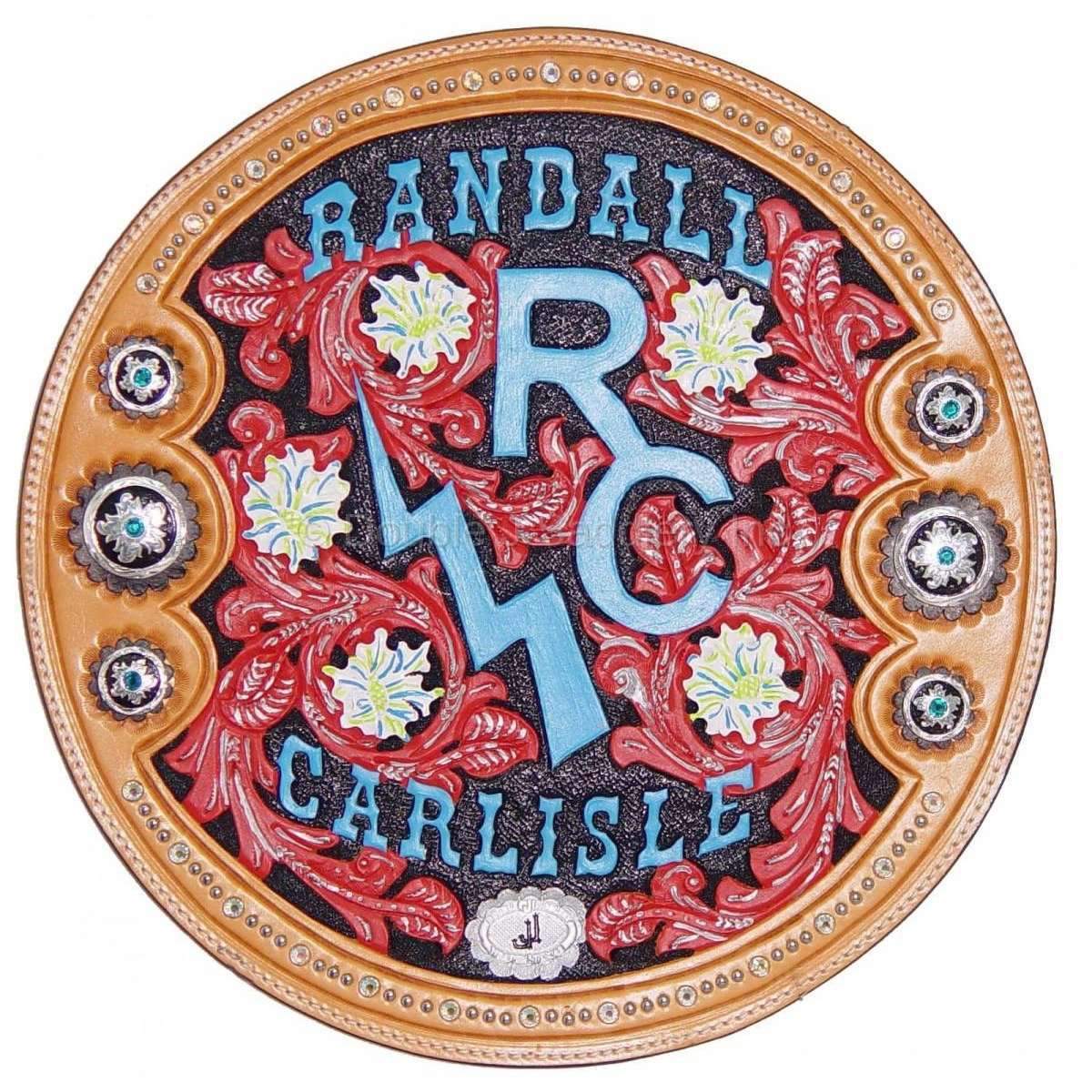 RC28 - Hand-Tooled and Painted Rope Can - Double J Saddlery