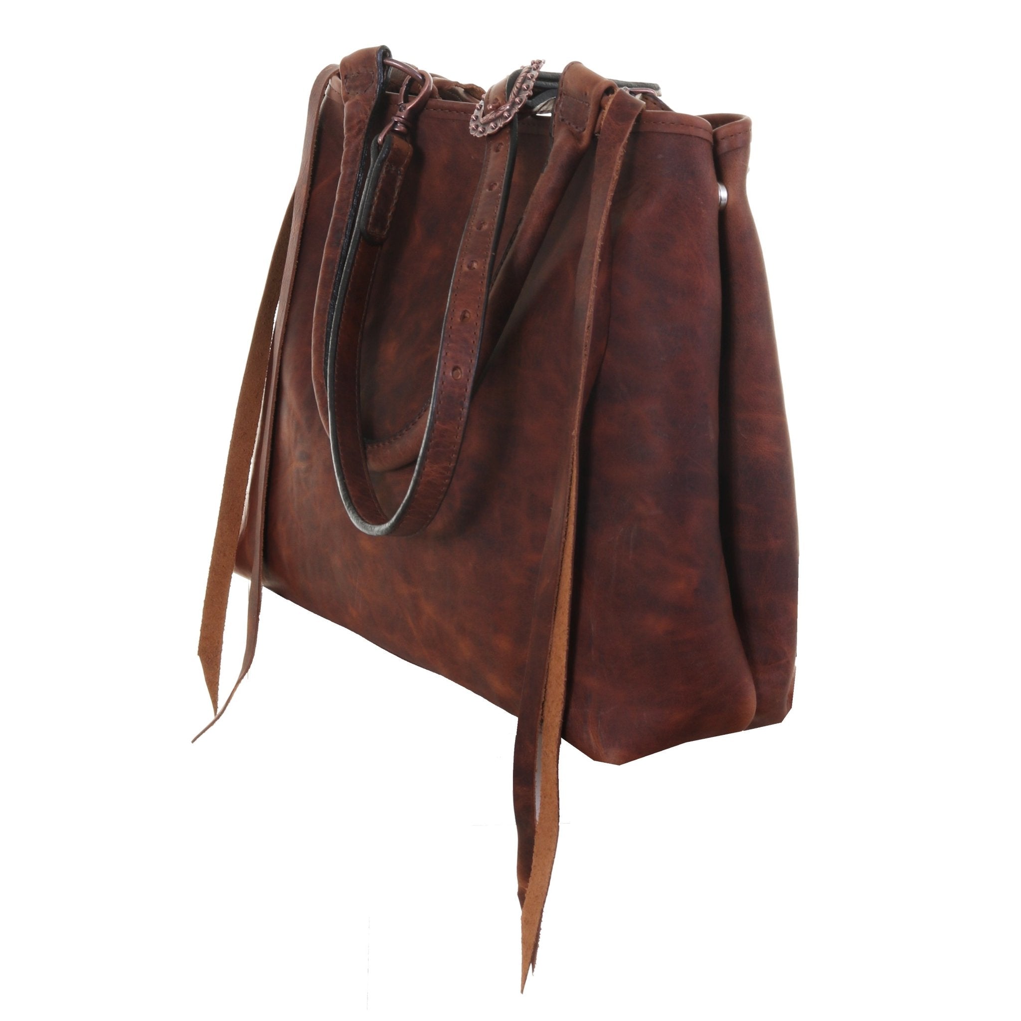 RT14 - Brandy Pull Up Regular Tote - Double J Saddlery