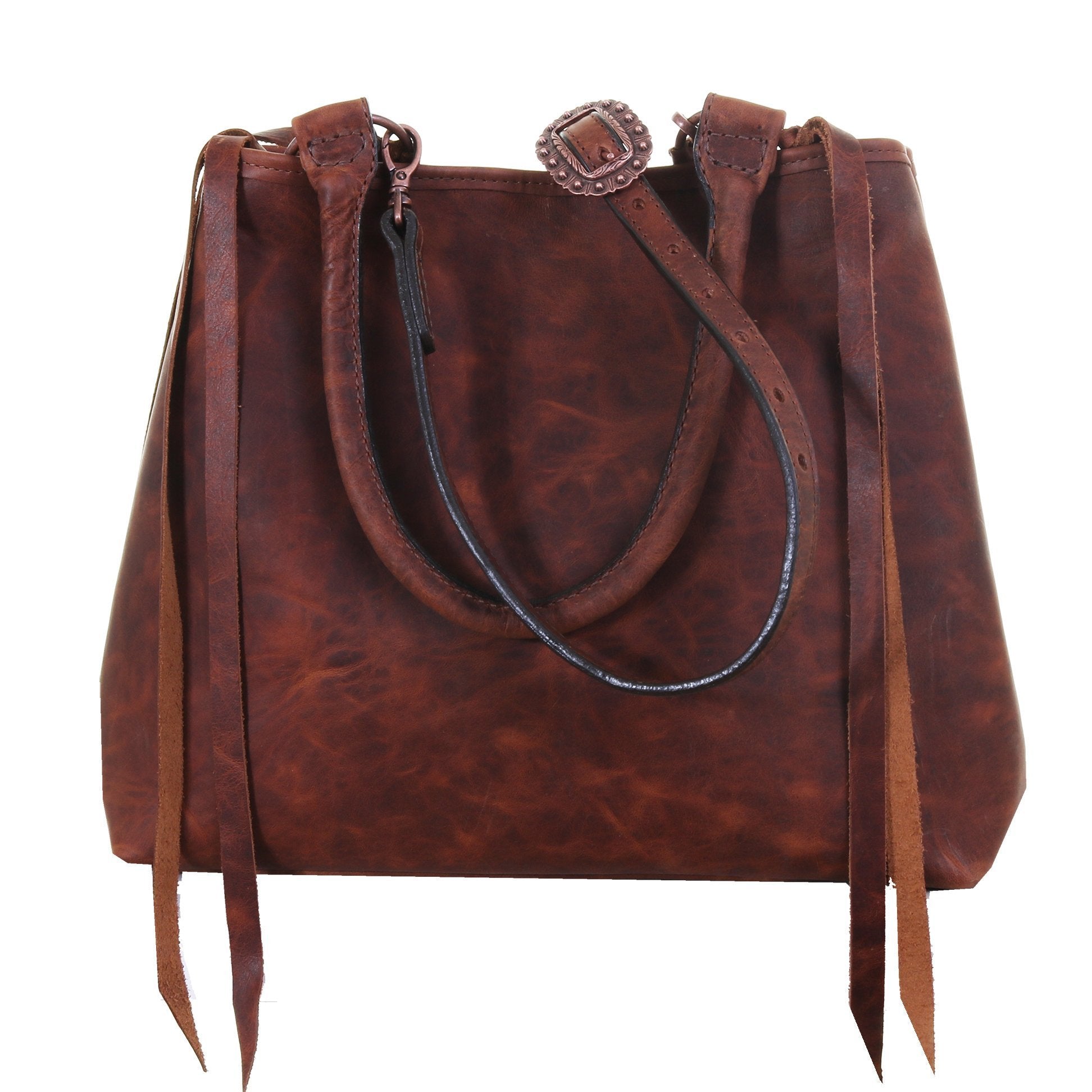RT14 - Brandy Pull Up Regular Tote - Double J Saddlery