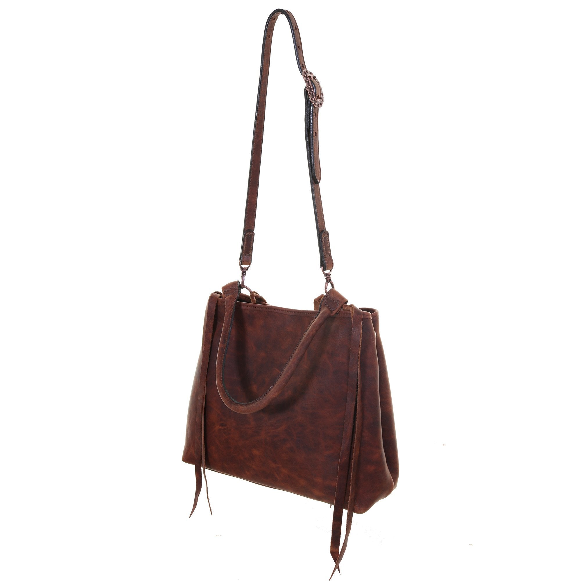 RT14 - Brandy Pull Up Regular Tote - Double J Saddlery