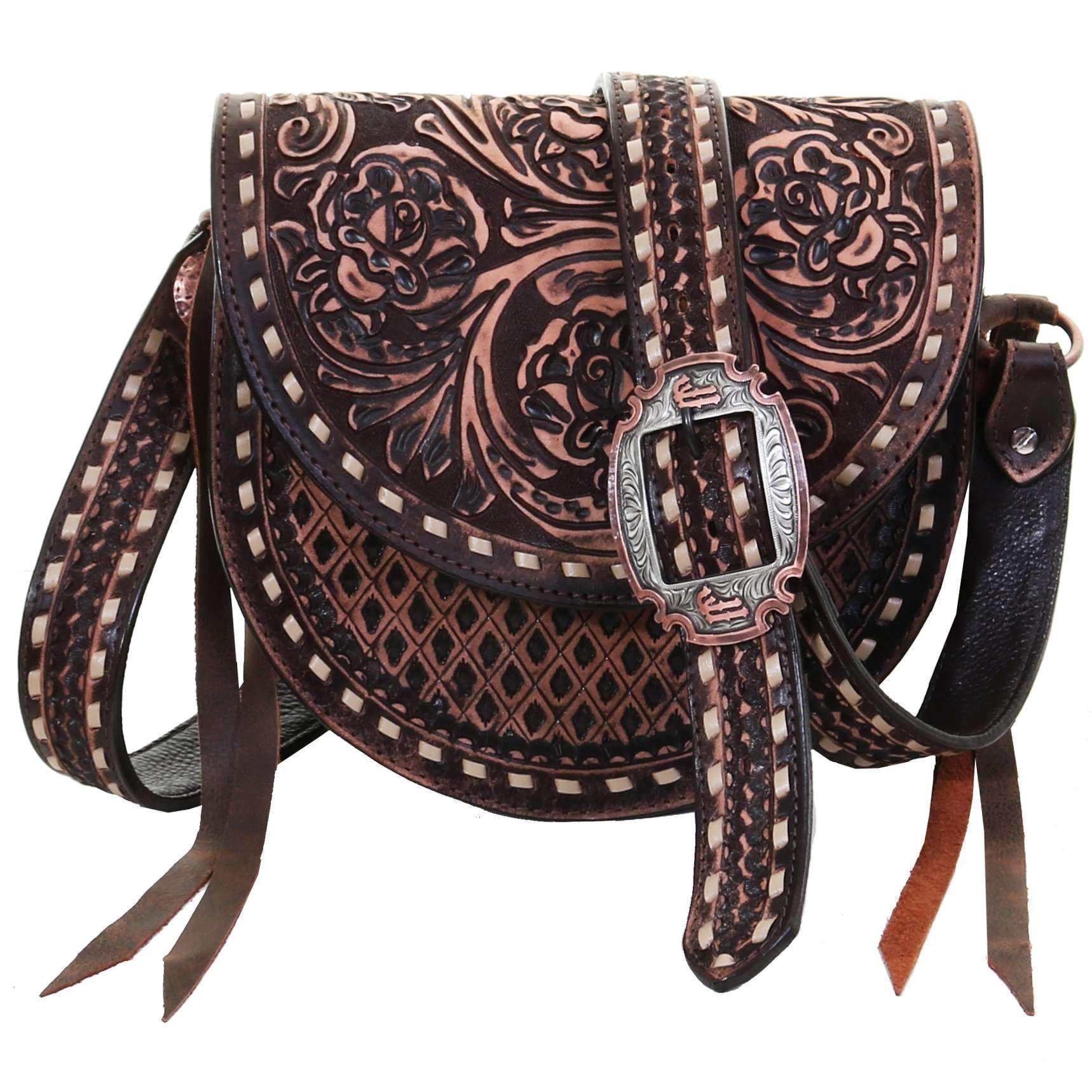 SB22 - Tularosa Brown Vintage Saddle Bag - Double J Saddlery