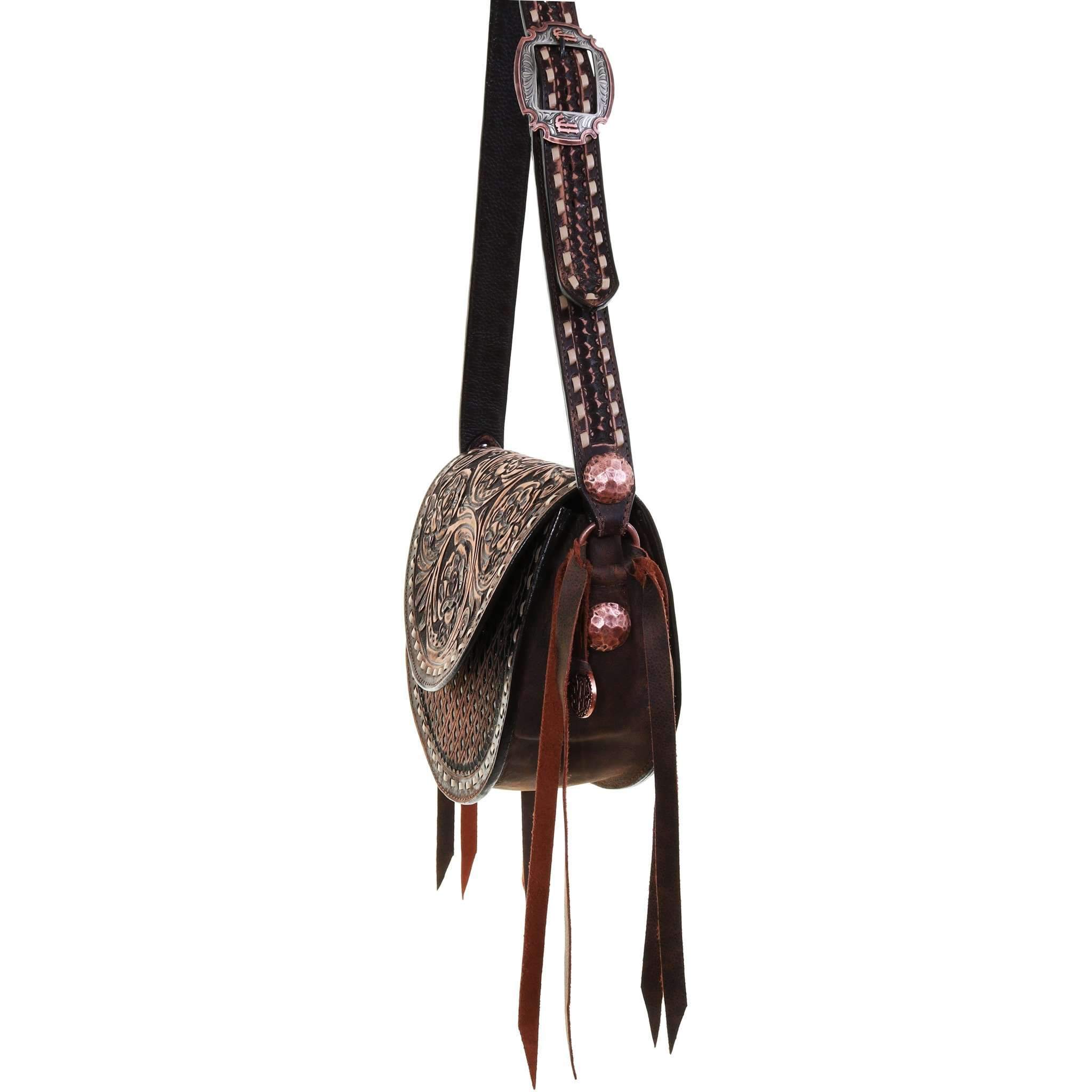 SB22 - Tularosa Brown Vintage Saddle Bag - Double J Saddlery