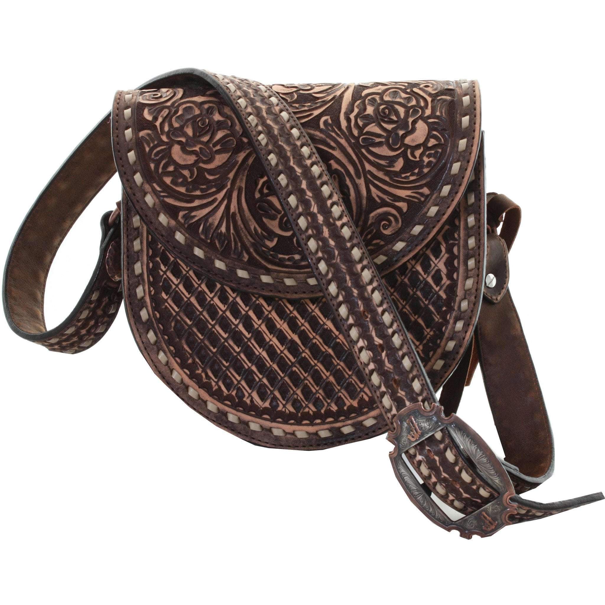 SB22 - Tularosa Brown Vintage Saddle Bag - Double J Saddlery