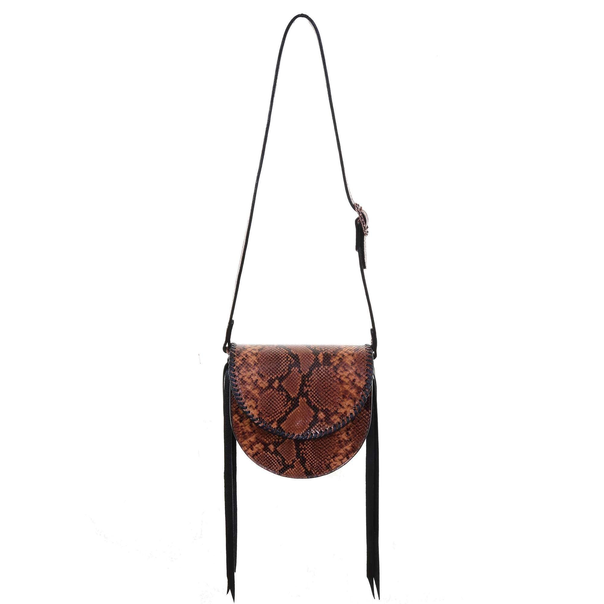 SB30 - Copperhead Snake Print Saddle Bag - Double J Saddlery