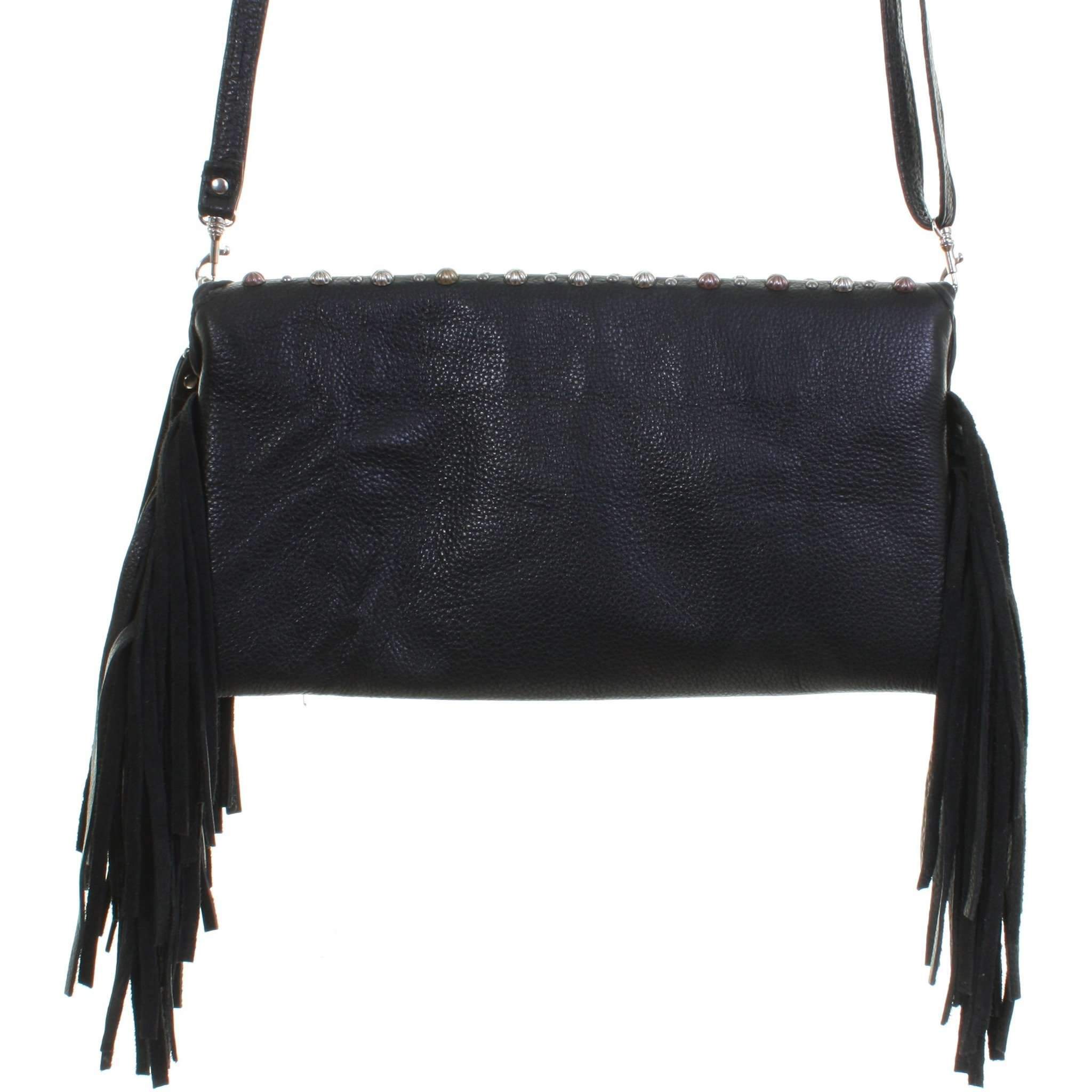 SC50 - Black Chap Studded Simple Clutch - Double J Saddlery