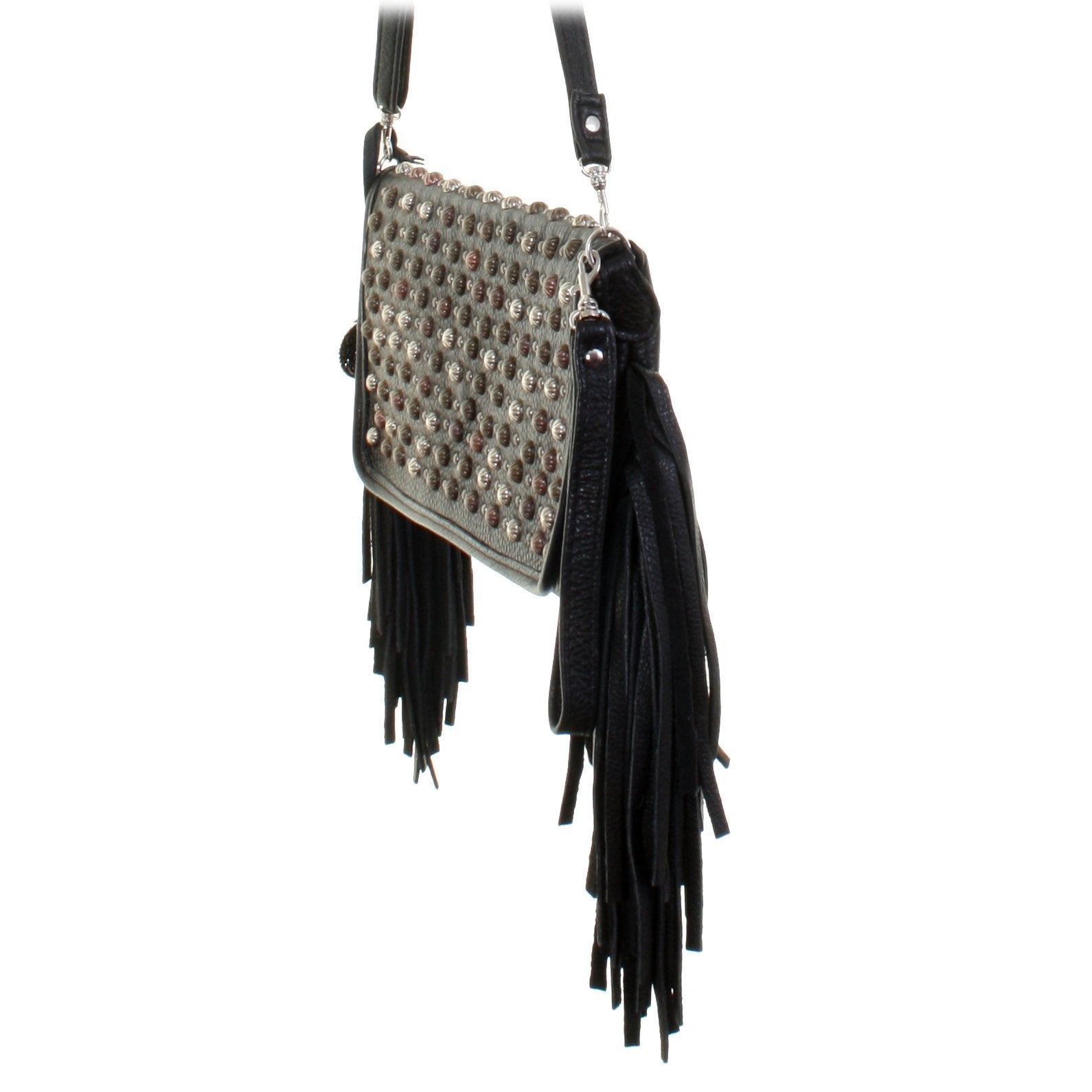 SC50 - Black Chap Studded Simple Clutch - Double J Saddlery