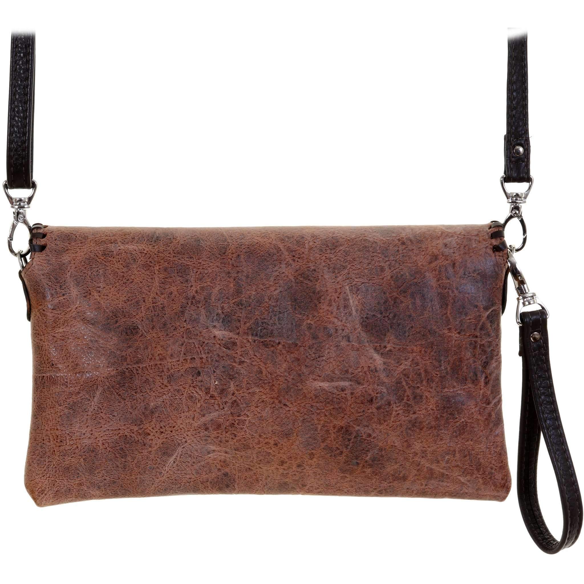 SC56 - Las Cruces Brown Simple Clutch - Double J Saddlery