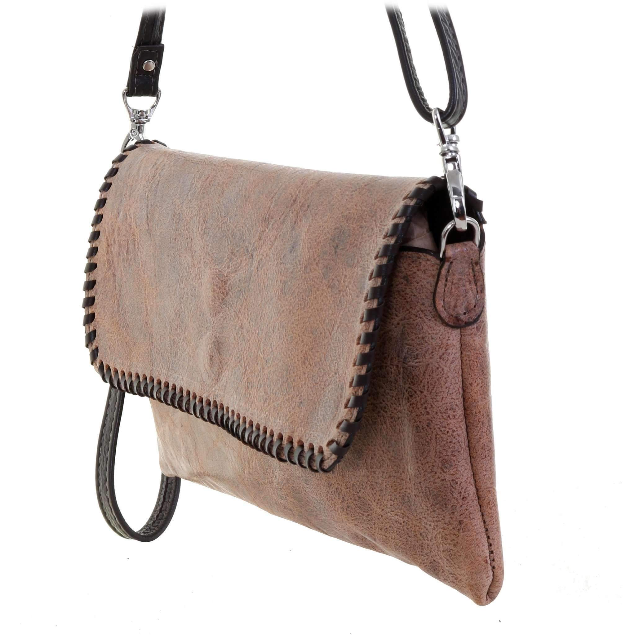 SC56 - Las Cruces Brown Simple Clutch - Double J Saddlery