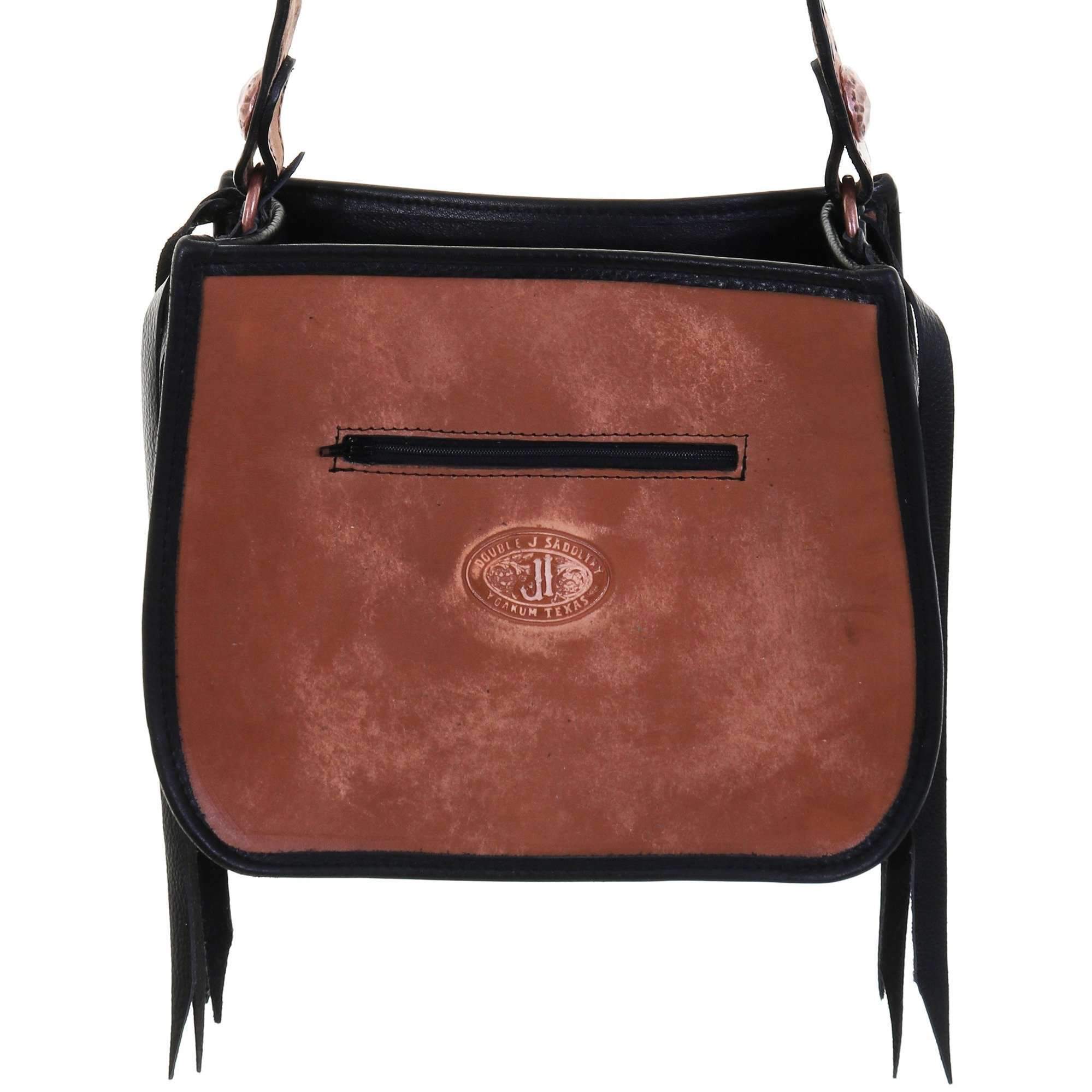 SDB04 - Pecan Vintage Tooled Small Doctor's Bag - Double J Saddlery