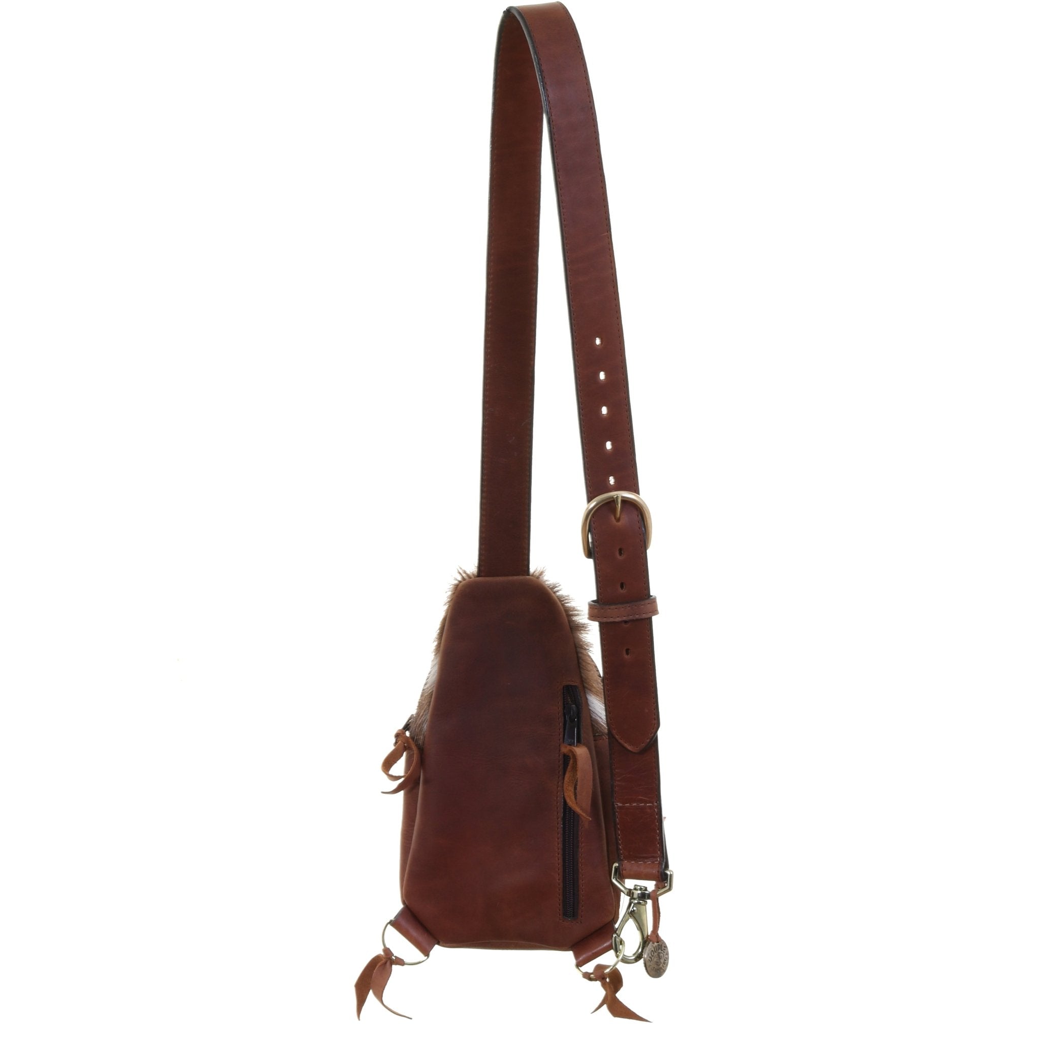 SLB07 - Axis Front Brandy Pull Up Sling Bag - Double J Saddlery