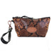 SMP15 - Copperhead Snake Print Small Makeup Pouch - Double J Saddlery