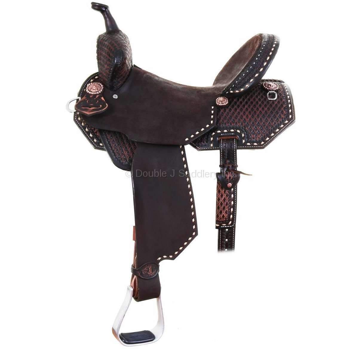 SPXF123 - The Pursuit Flex Barrel Racer w/ ELC - Double J Saddlery