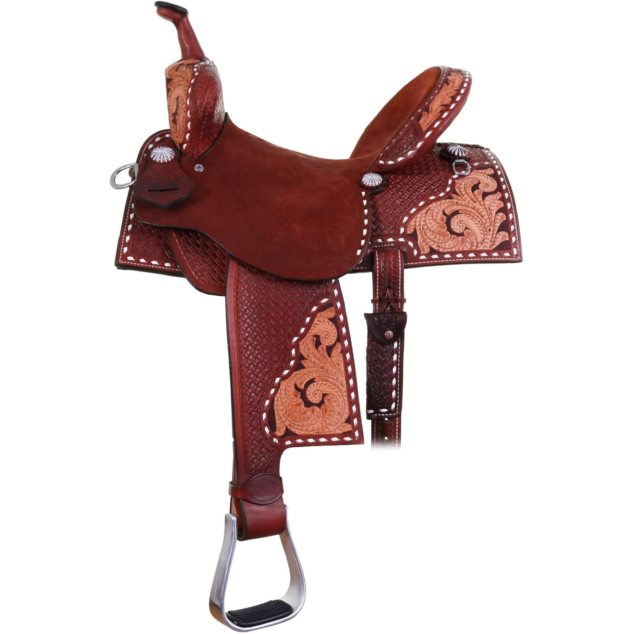 SPXF133 - The Pursuit Flex Barrel Racer w/ ELC - Double J Saddlery