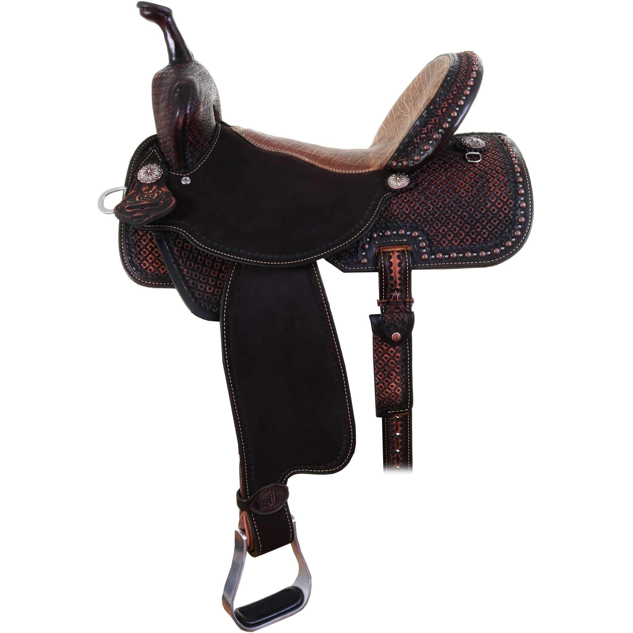 SPXF142 - The Pursuit Flex Barrel Racer w/ ELC - Double J Saddlery