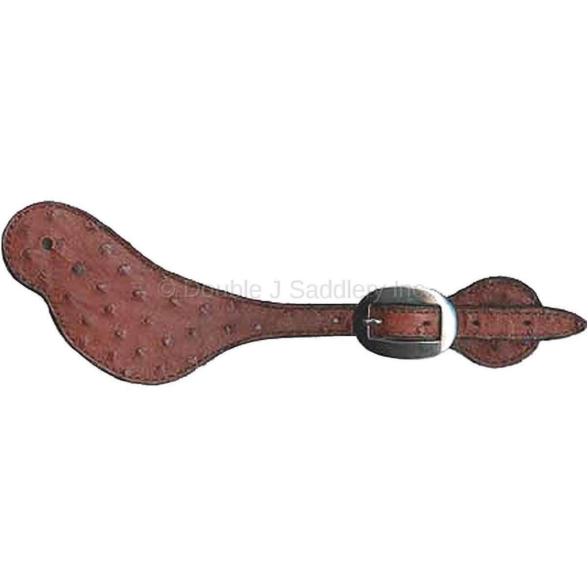 SS106 - Almond Ostrich Spur Straps - Double J Saddlery