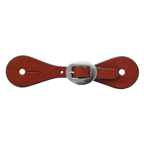 SSY09 - Chestnut Rough Out Youth Spur Straps - Double J Saddlery