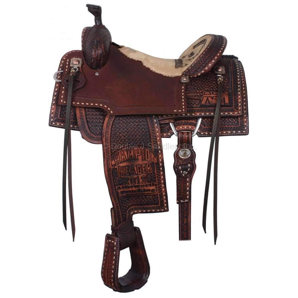 STRTROPHY129 - Team Roper Trophy Saddle - Double J Saddlery