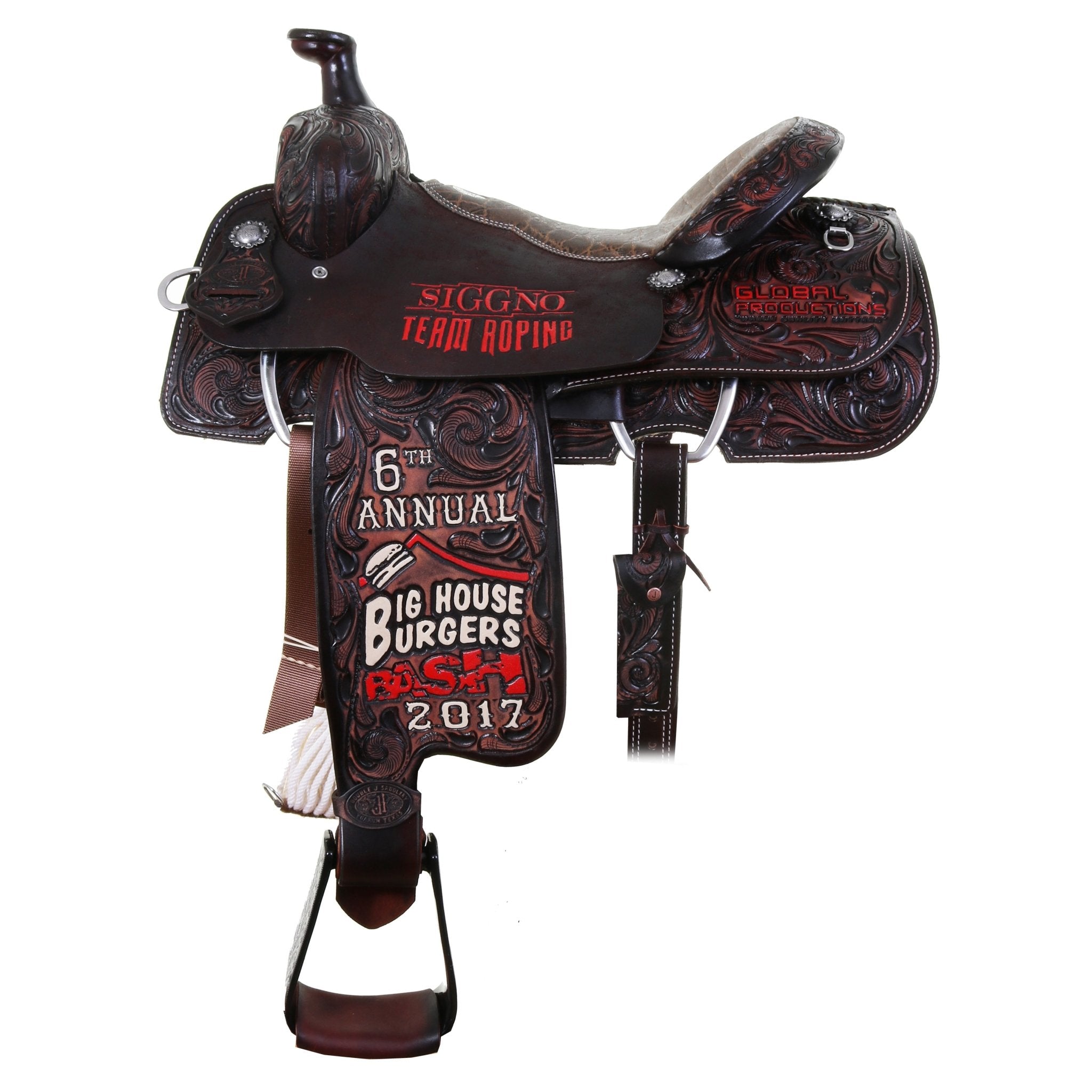 STRTROPHY130 - Team Roper Trophy Saddle - Double J Saddlery