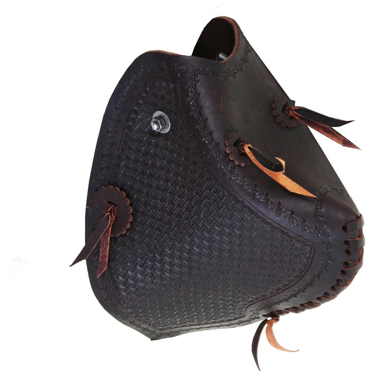 Étriers Et Tapaderos (protège-étriers) Vintage De Style Corne Pour Selle - Occasion En Cuir