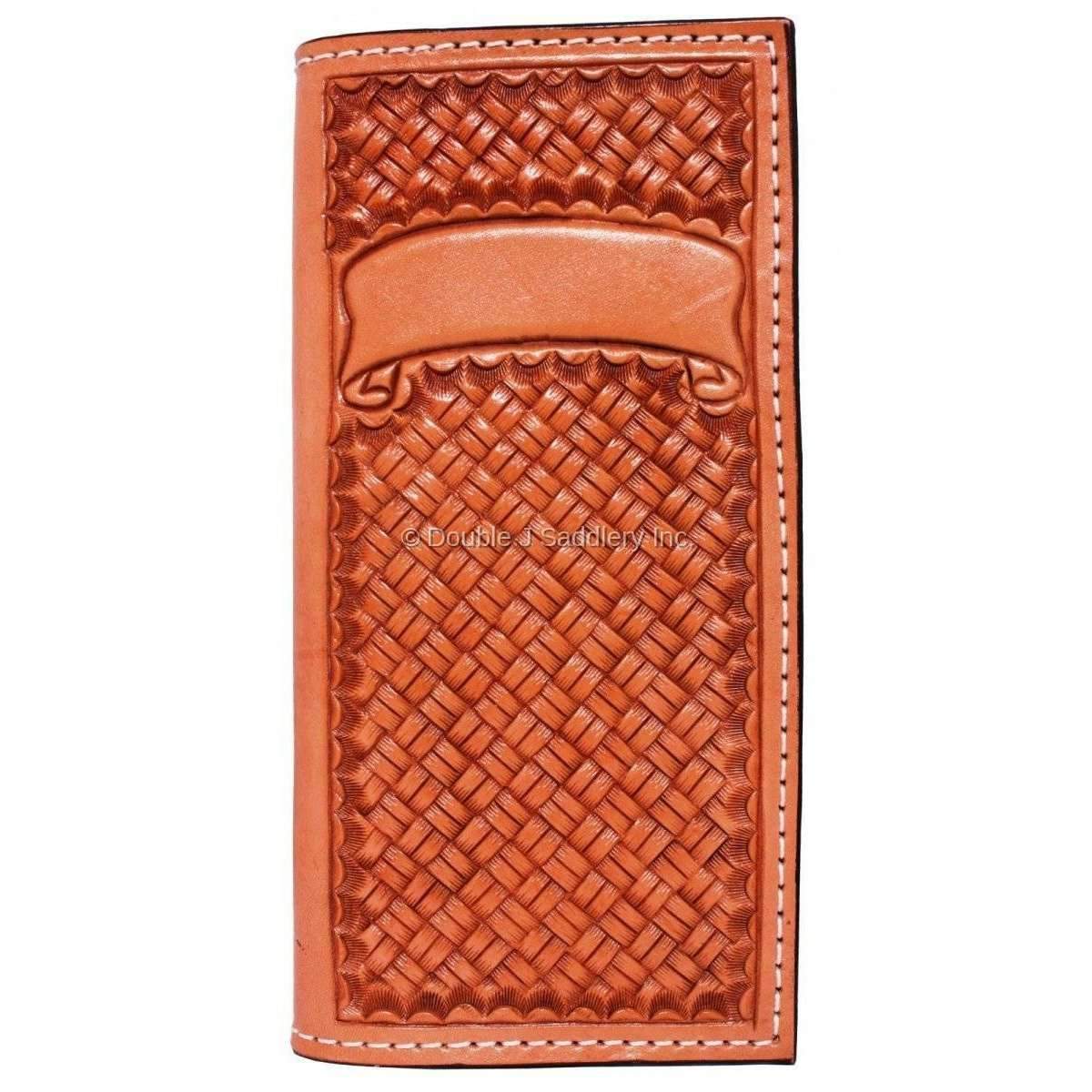 TBK02 - Hand-Tooled Tally Book - Double J Saddlery