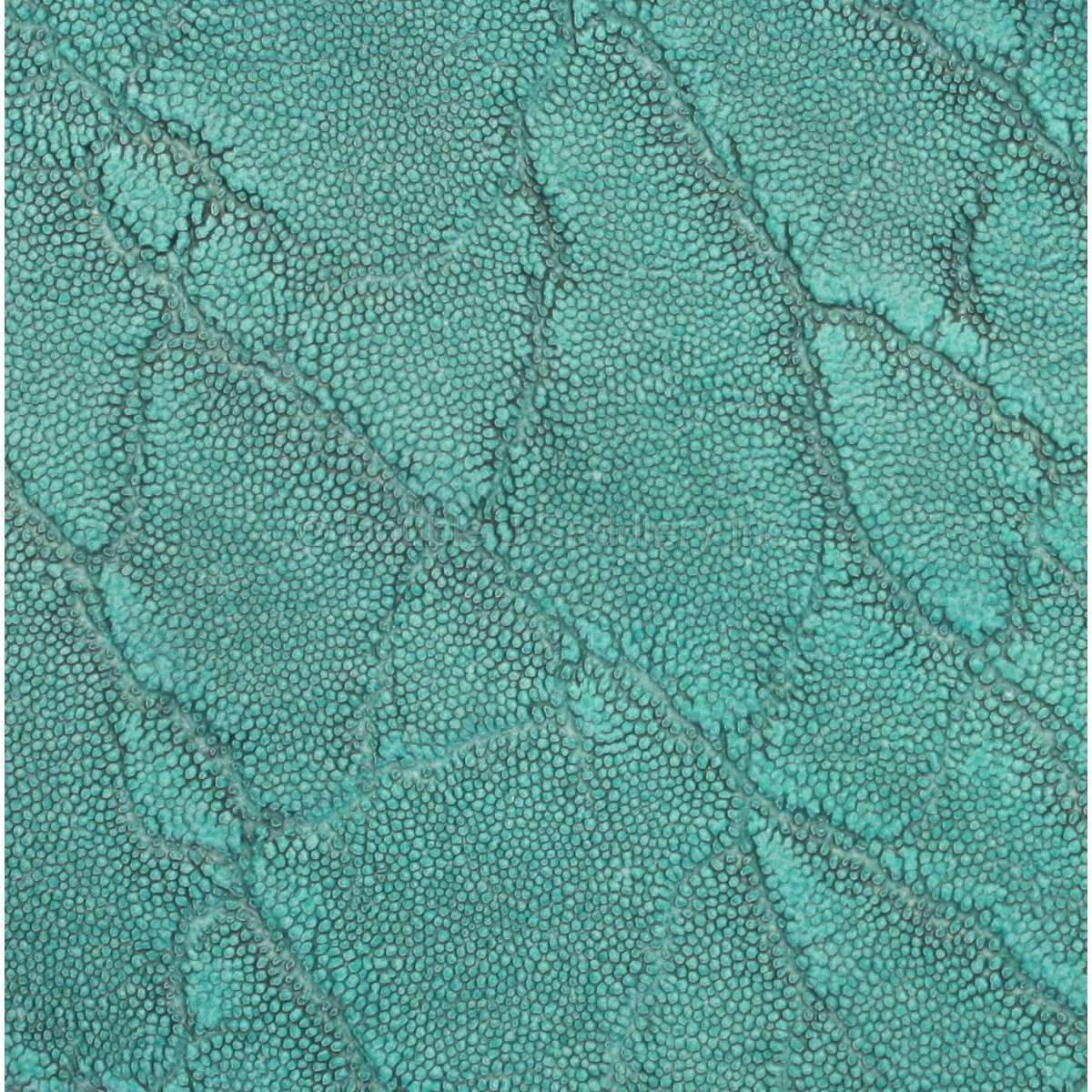 Turquoise Elephant Print Leather - SL1090 - Double J Saddlery