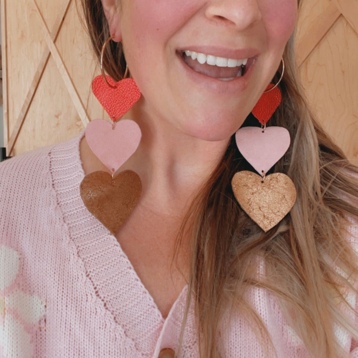 VE104 - 3 Tier Hoop Earrings - Double J Saddlery