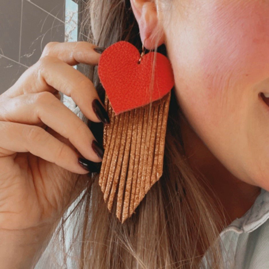 VE105 - Sweetheart Rodeo Earrings - Double J Saddlery