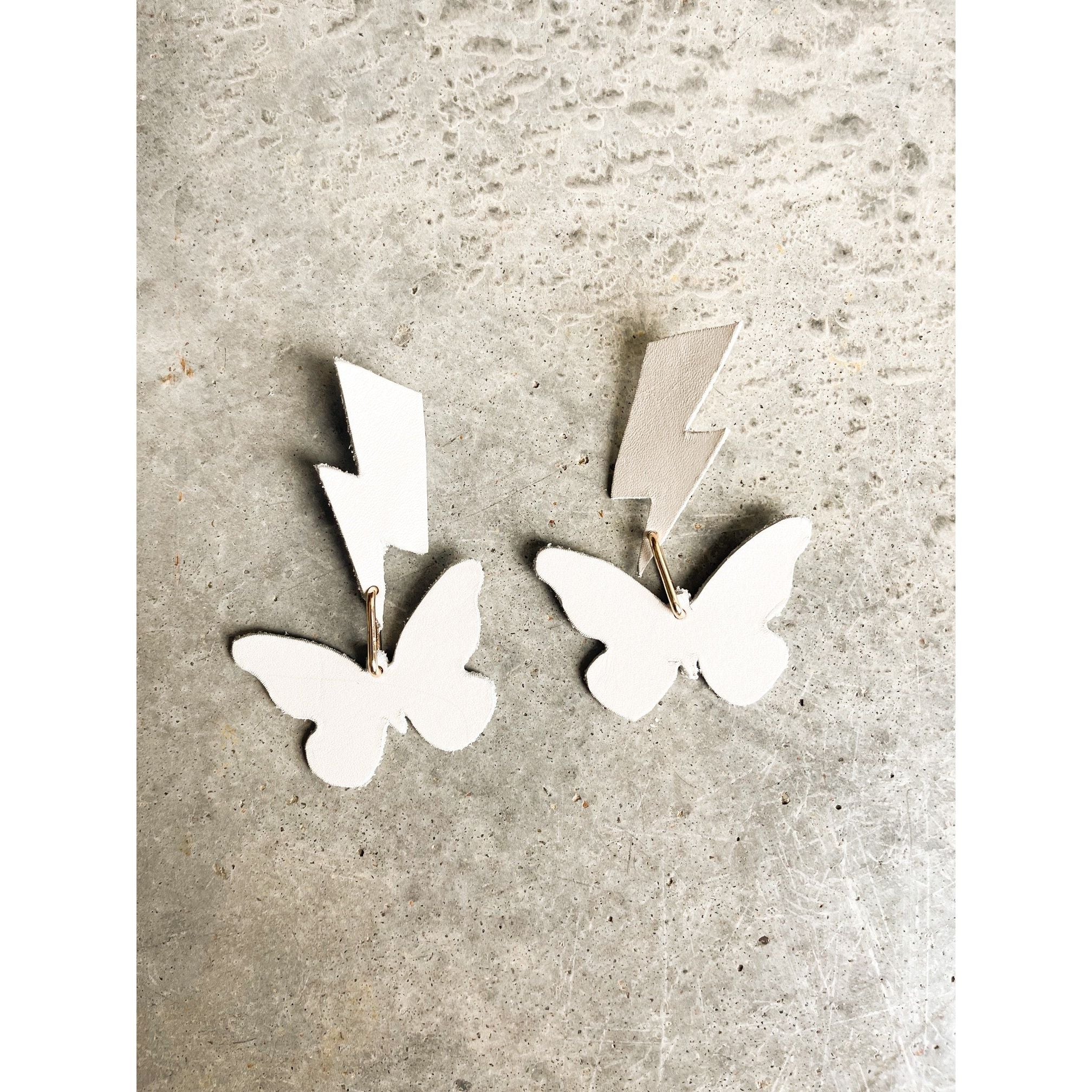 VE147 - Butterfly and Bolt earrings - Double J Saddlery