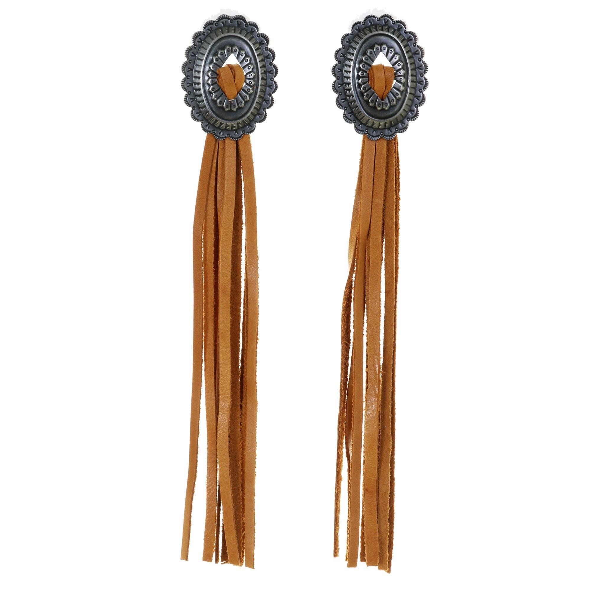 VE90 - Vestige Southwest Concho Fringe Earrings - Double J Saddlery