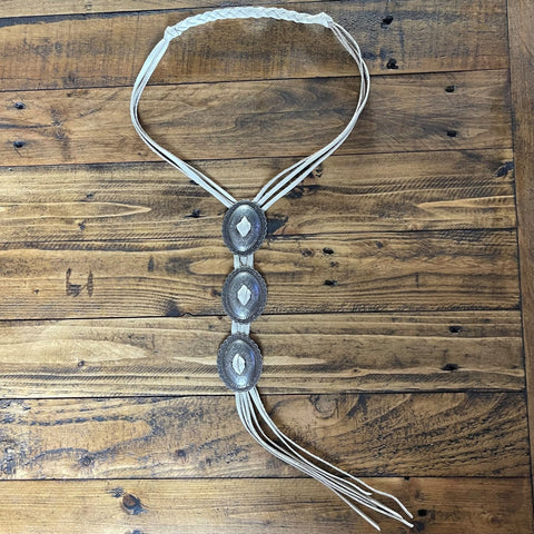 VN114 - Silver Concho Necklace - Double J Saddlery