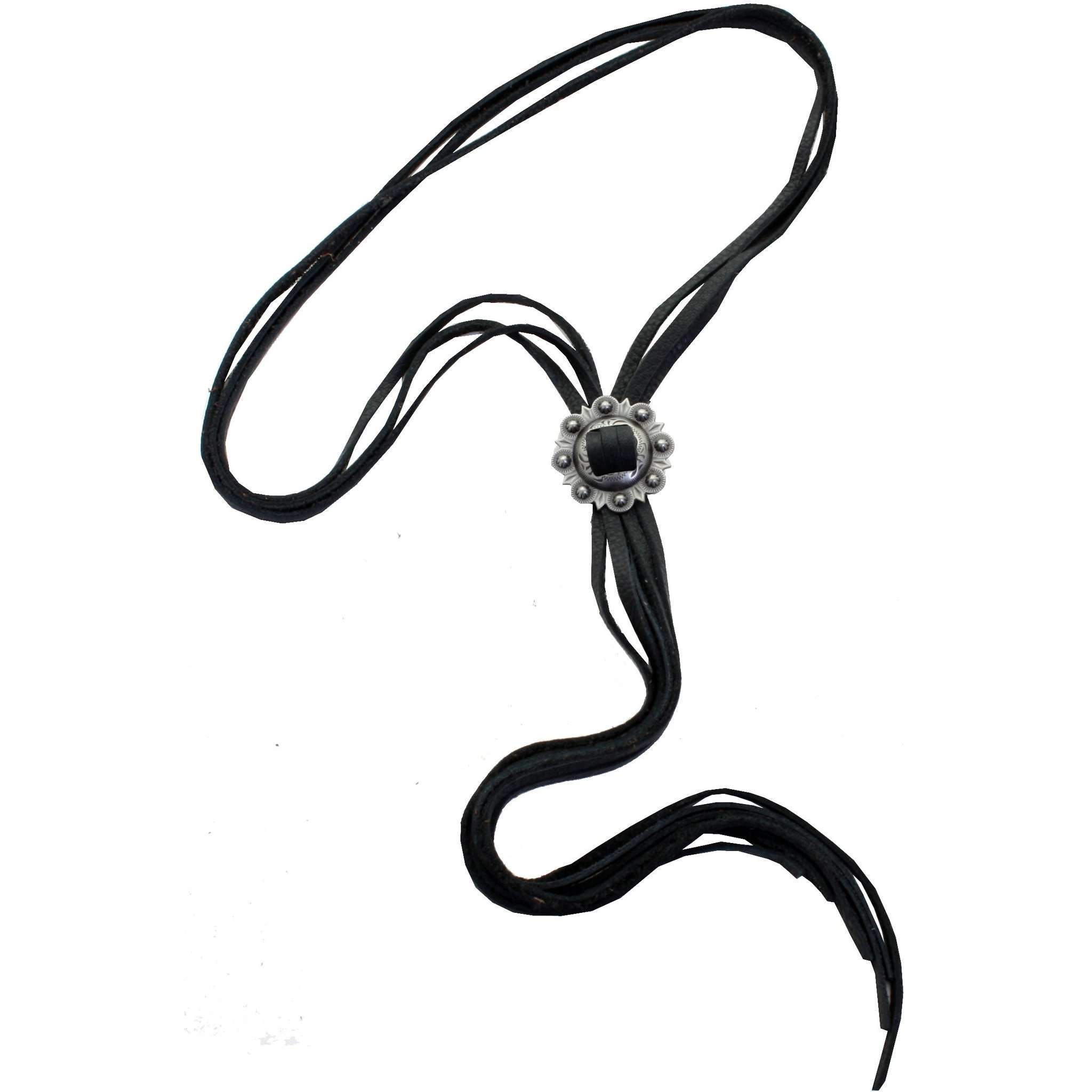 VN51 - Vestige Black Elk Skin Necklace - Double J Saddlery