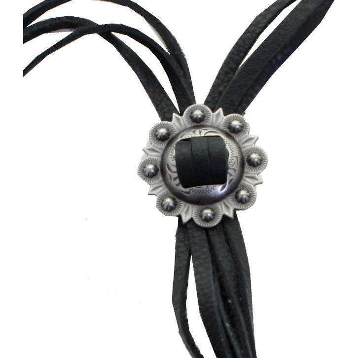 VN51 - Vestige Black Elk Skin Necklace - Double J Saddlery