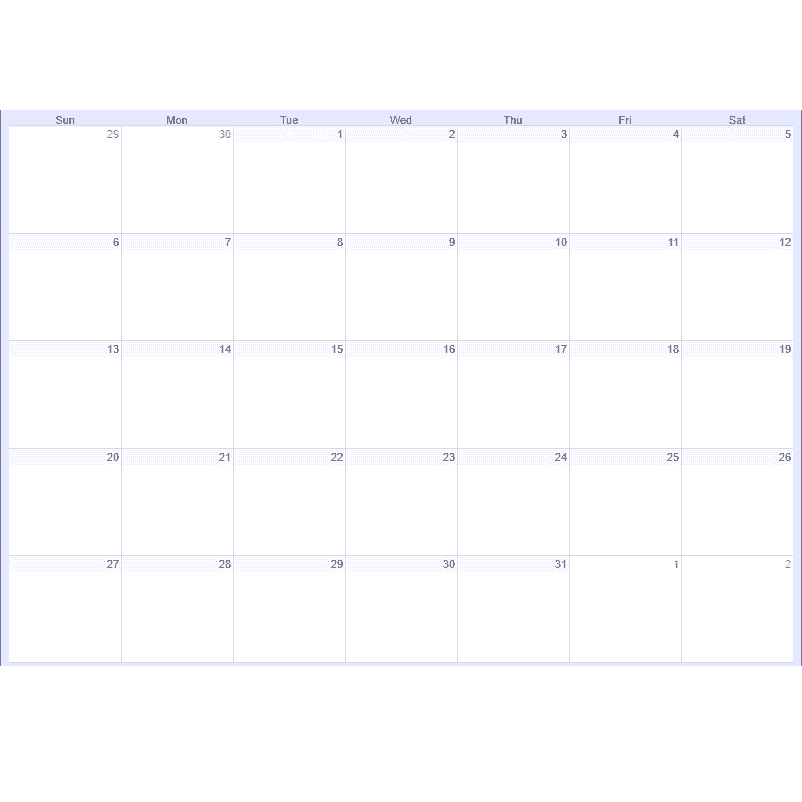 Calendar Of Events