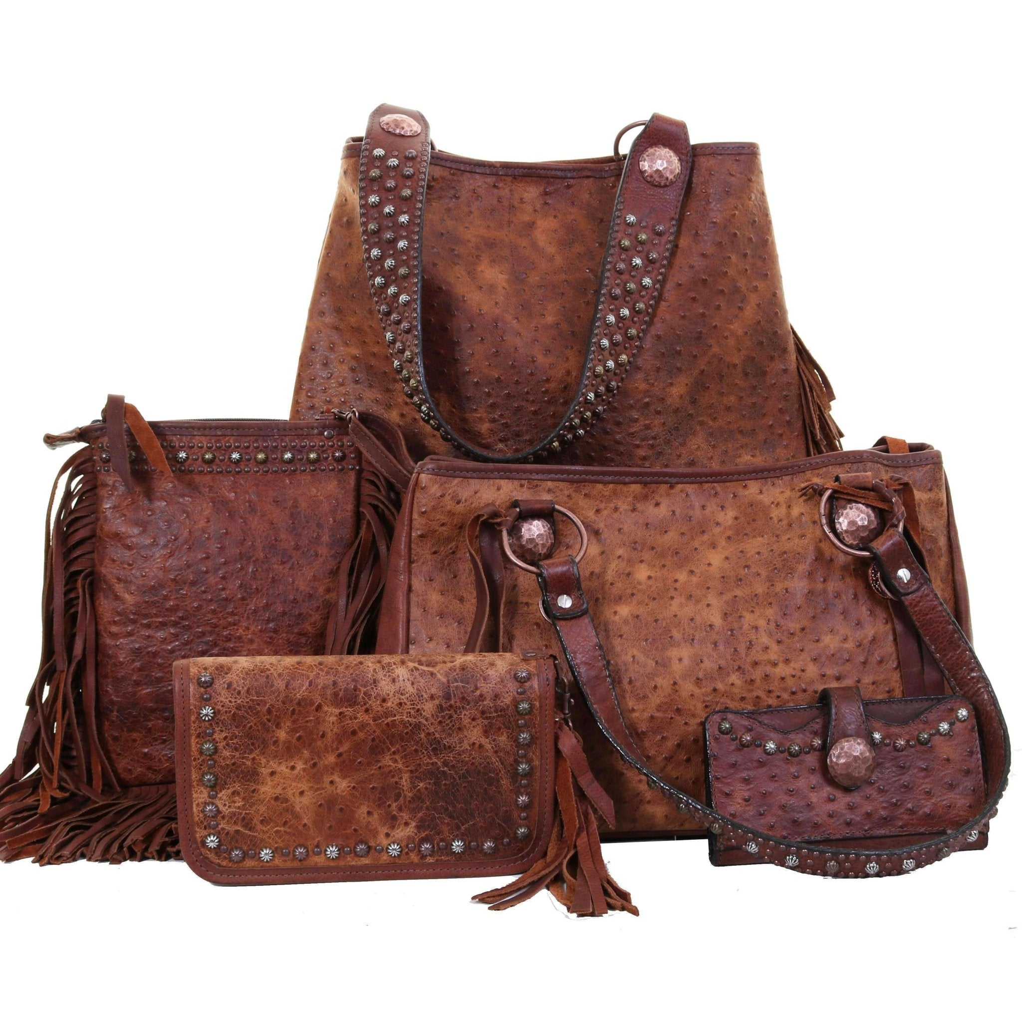 Vintage Cognac Ostrich - Double J Saddlery