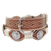 B1048A - Natural Leather Scalloped Belt