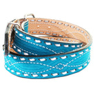 B1225A - Turquoise Blue Suede Belt - Double J Saddlery